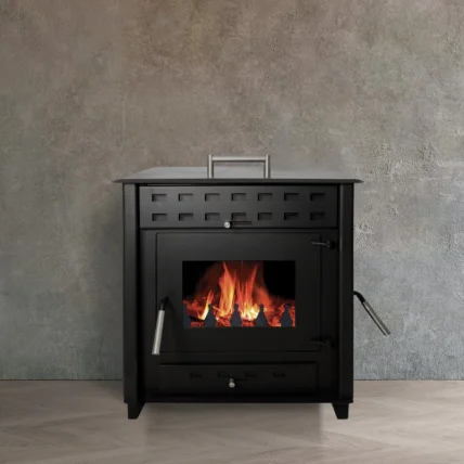 INTERSTOVES - Poêle À BOIS HUGO 9 BÛCHES 50CM - Noir