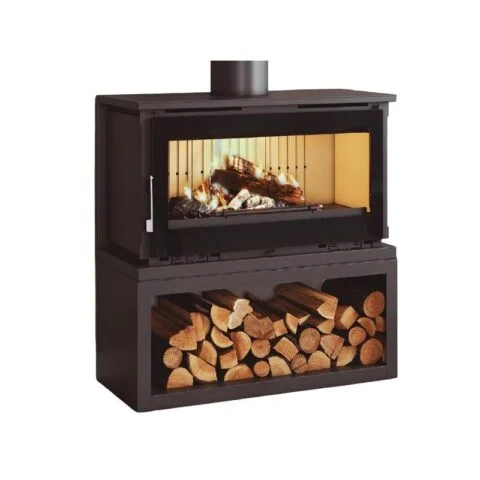 Poêle à bois panoramique - FIREMATIC Toronto - L 13.3 kW