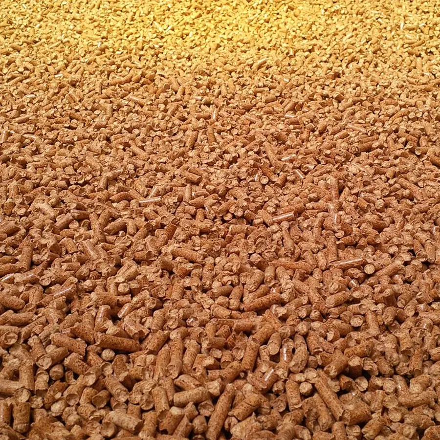 Pellets ou granulés en palettes